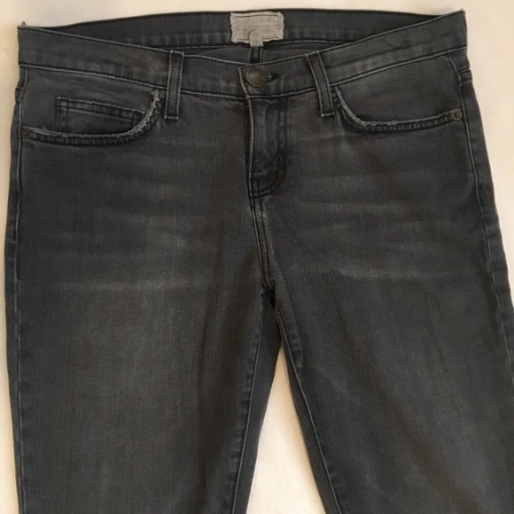 Current Elliott black faded straight leg jeans - Picture 2 of 7